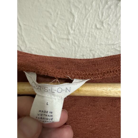 Caslon Rust Elevated Tee Large - Picture 2 of 4